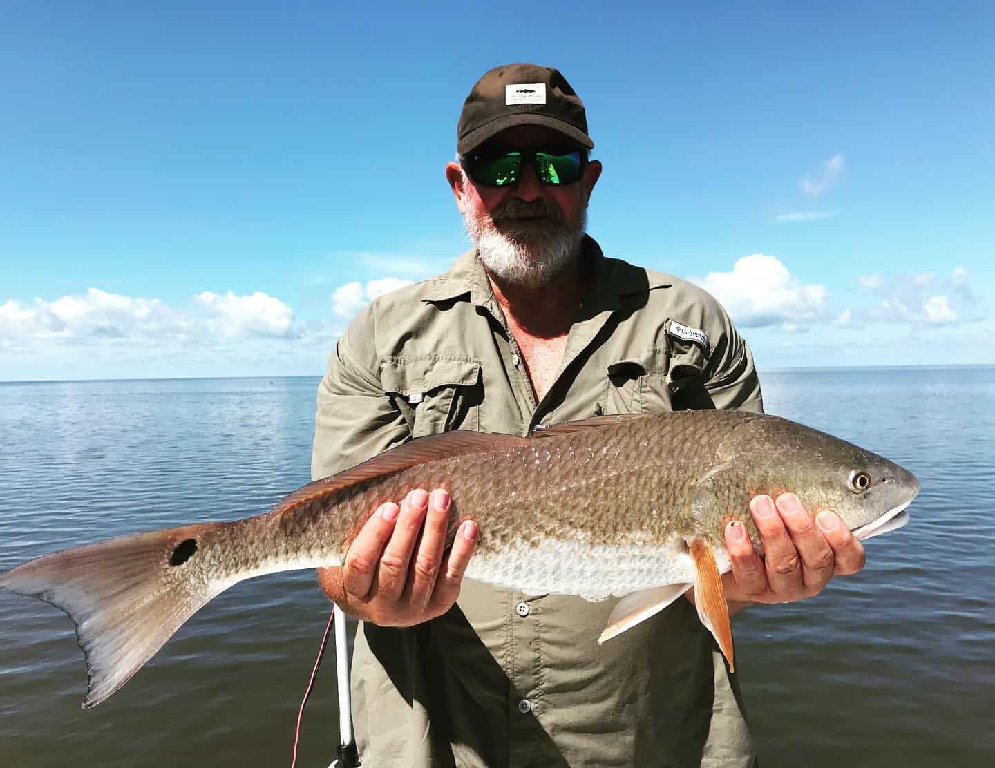 Man fishing on Salt River Outfitters charter in Crystal Springs, FL.